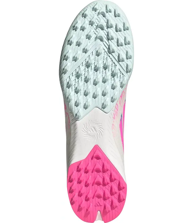adidas adidas Womens F50 Sparkfusion League Mid TF Turf Shoes - White/Lucid Pink