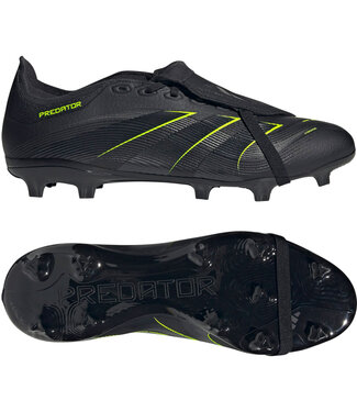 adidas adidas Predator 26 League Fold Over Tongue FG - Black/Carbon/Lucid Lemon