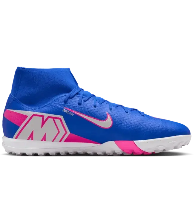 Nike Nike Zoom Mercurial Superfly 11 Academy TF Turf Shoes - Racer Blue/White/Pink