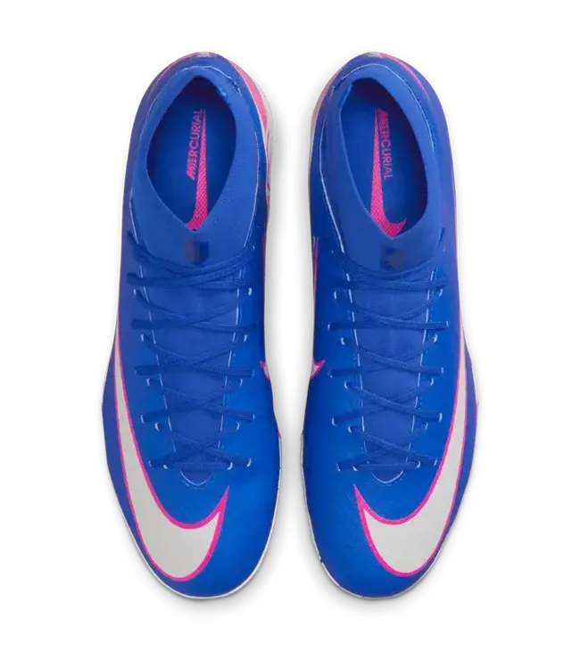 Nike Nike Zoom Mercurial Superfly 11 Academy TF Turf Shoes - Racer Blue/White/Pink