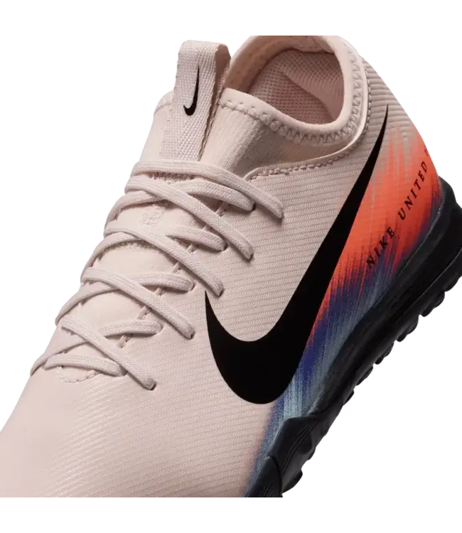 Nike Nike Jr. Zoom Mercurial Vapor 16 United 002 Academy TF Turf Shoes- Pale Ivory/Red/Racer Blue