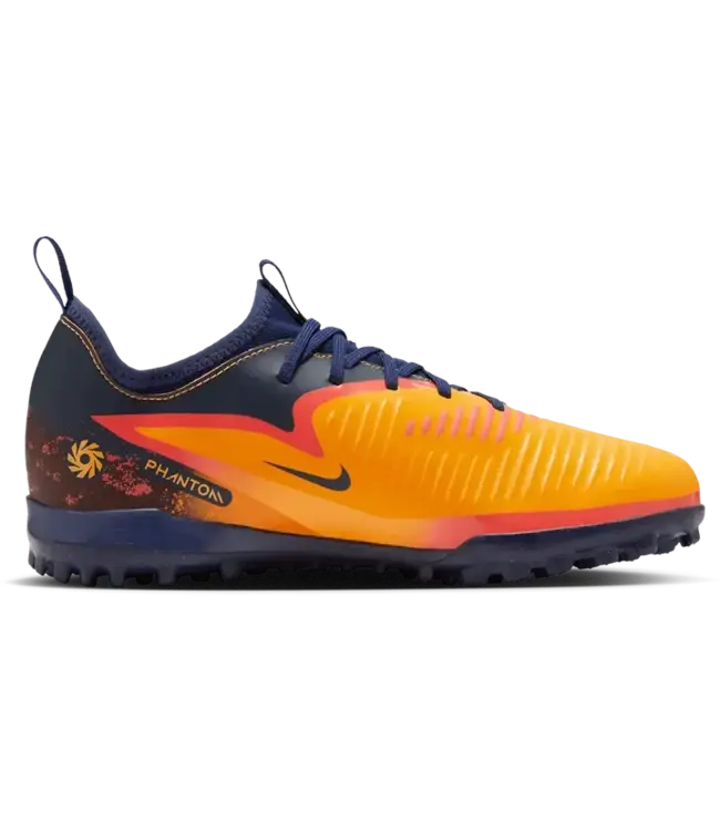 Nike Nike Jr Phantom 6 Low Academy Erling Haaland DF TF Turf Shoes - Laser Orange/Lemon Venom