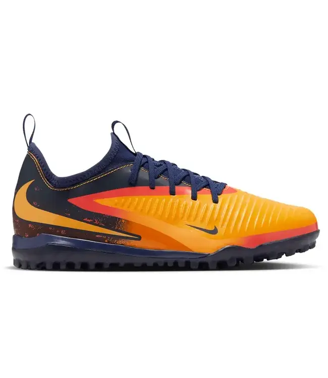 Nike Nike Jr Phantom 6 Low Academy Erling Haaland DF TF Turf Shoes - Laser Orange/Lemon Venom