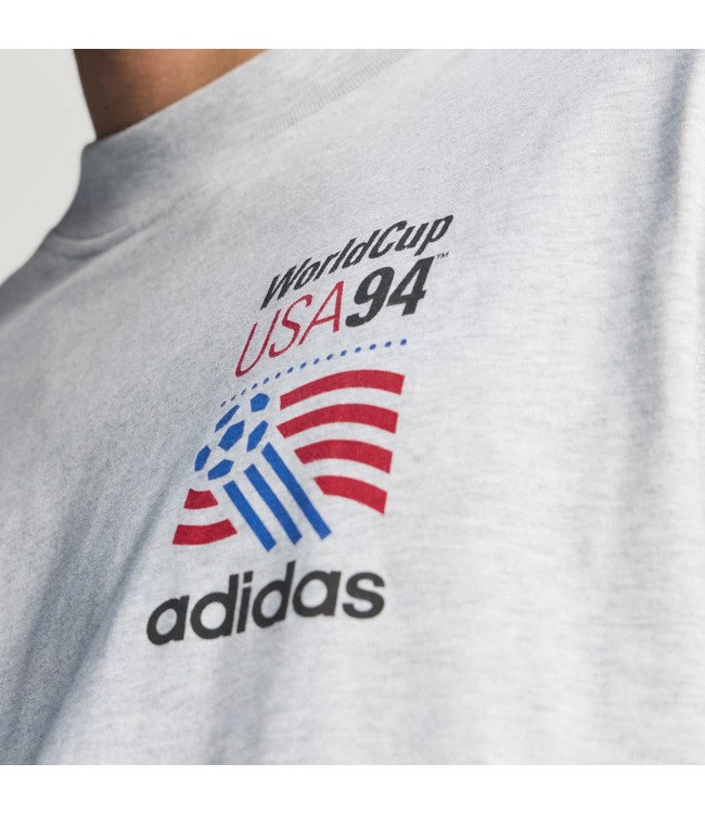 adidas adidas USA United States WC World Cup 1994 Retro Release Graphic Shirt - Light Heather Grey