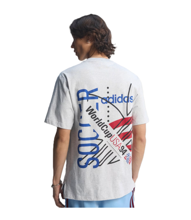 adidas adidas USA United States WC World Cup 1994 Retro Release Graphic Shirt - Light Heather Grey