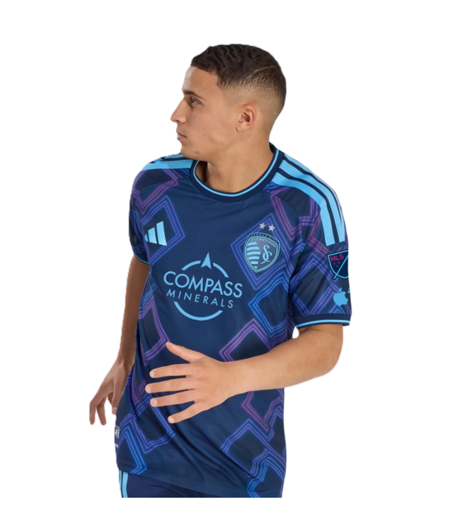 adidas adidas Sporting Kansas City 2026 - 27 Authentic Away Jersey - Night Indigo/Vibrnt Purple