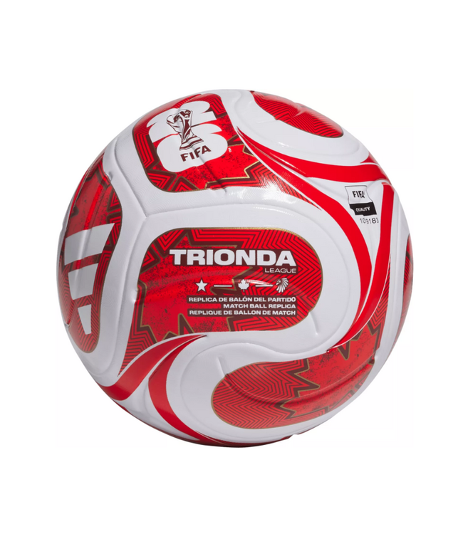 adidas adidas FIFA World Cup 2026 Trionda Canada FIFA Quality League Soccer Ball - White/Vivid Red/Power Red