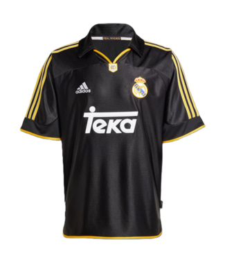 adidas adidas Real Madrid  1999 - 2000 Bring Back Retro Away Jersey - Black/Gold