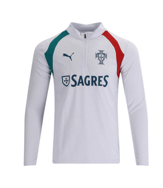 Puma Puma Portugal WC World Cup 2026 Long Sleeve Training Drill Top- Silver Mist/Ocean Tropic