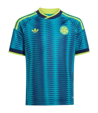 adidas adidas Youth Colombia World Cup 2026 Away Jersey - Mystery Petrol/Yellow