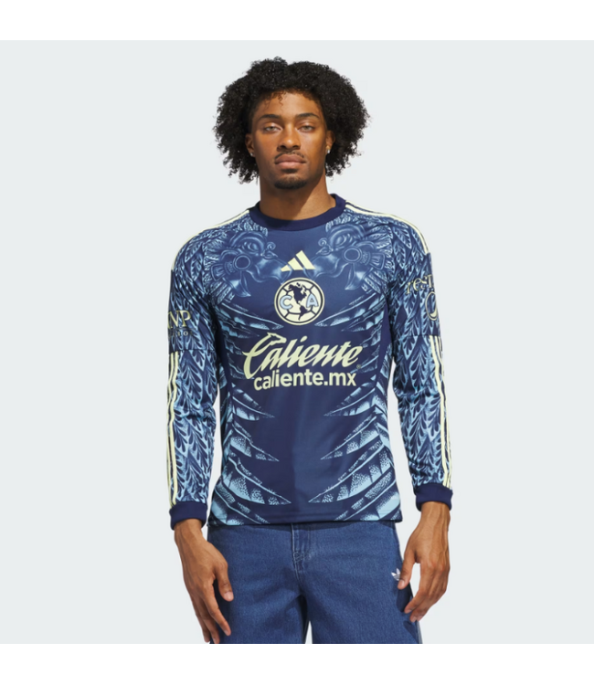 adidas adidas Club America 2025 - 26 Long Sleeve Away Jersey - Navy Blue