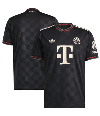 adidas adidas Youth Bayern Munich 2025 - 26 Third Jersey - Black/Halo Ivory
