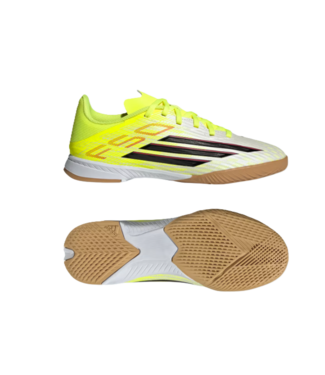 adidas adidas Jr F50 League IN Indoor Soccer Shoes - Solar Yellow/Core Black/Lucid Red