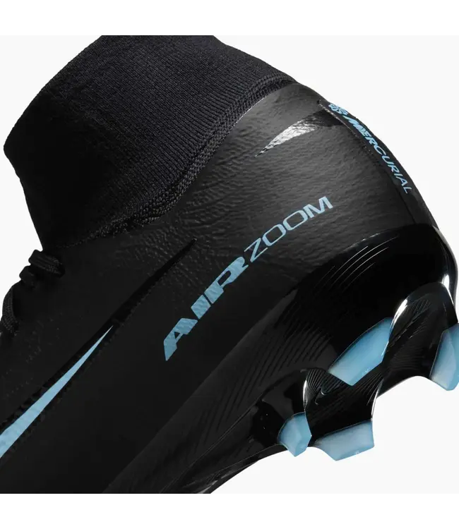 Nike Nike Zoom Mercurial Superfly 10 PRO FG Soccer Cleats - Black/Ice Blue
