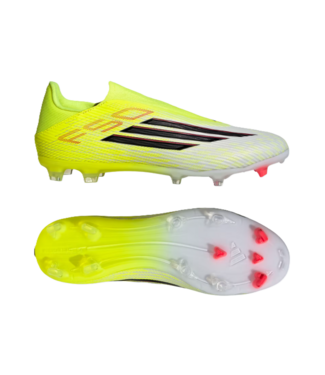adidas adidas F50 League Laceless FG / MG Soccer Cleats - Solar Yellow/Lucid Red/Black