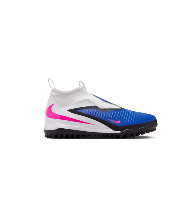Nike Nike Jr Phantom 6 High Academy DF TF Turf Shoes - Racer Blue/White/Pink Blast