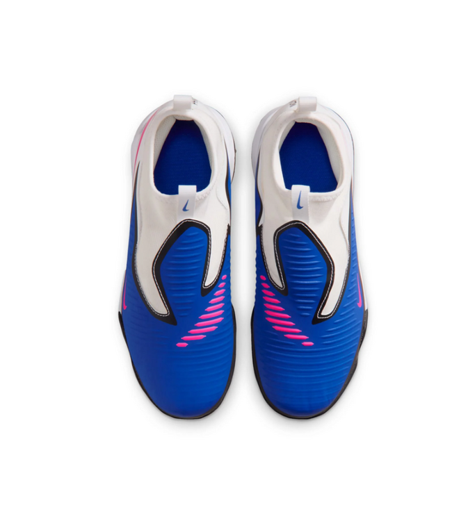 Nike Nike Jr Phantom 6 High Academy DF TF Turf Shoes - Racer Blue/White/Pink Blast