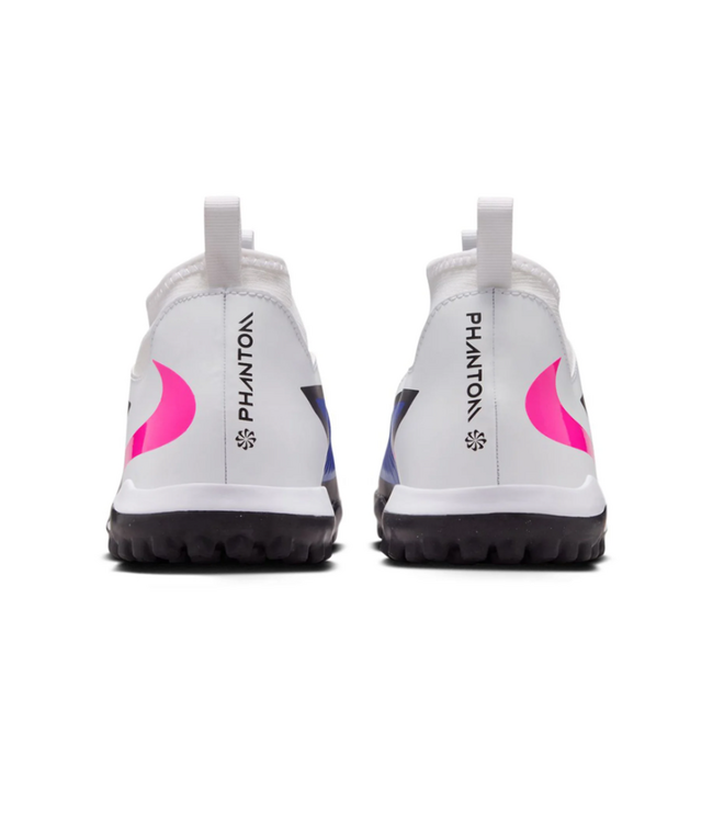 Nike Nike Jr Phantom 6 High Academy DF TF Turf Shoes - Racer Blue/White/Pink Blast