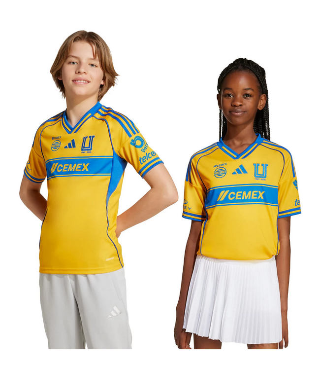 adidas adidas Youth UANL Tigres 2025 - 26 Home Jersey - College Gold/Blue