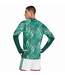 adidas adidas Mexico WC World Cup 2026 Long Sleeve Prematch Training Jersey - Aurora Ivy