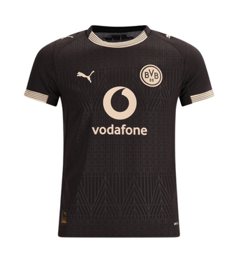 Puma Puma Youth BVB Borussia Dortmund 2025 - 26 Special Rote Erde Edition Jersey - Black/Alabaster