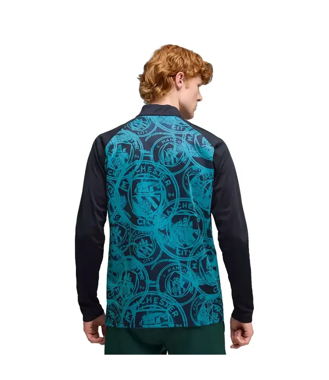 Puma Puma Manchester City 2025 - 26 Quarter Zip Training Top - Dark Navy/Jade