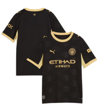 Puma Puma Youth Manchester City 2026 -27 Away Jersey - Black/Flaxen