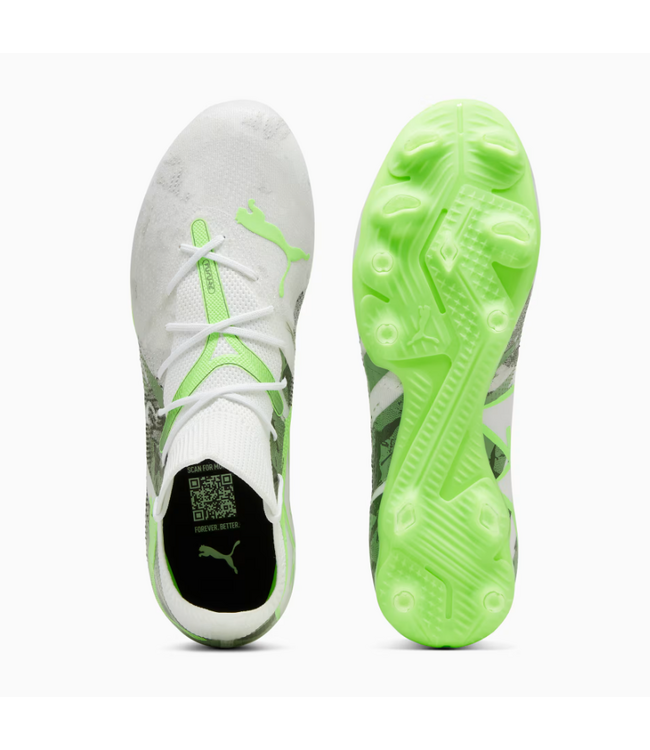 Puma Puma Future 7 Match Camo FG/AG -White/Green Glare/Dusty Green/Feather Gray