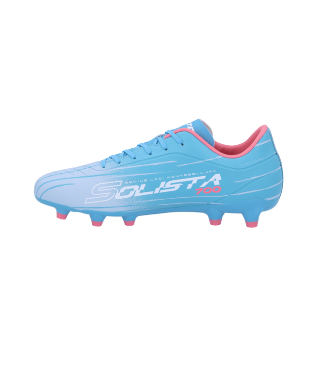 Lotto Lotto Solista 700 IX FG / MG Soccer Shoes - Retro Blue/Thrift Pink/Ballad Light Blue