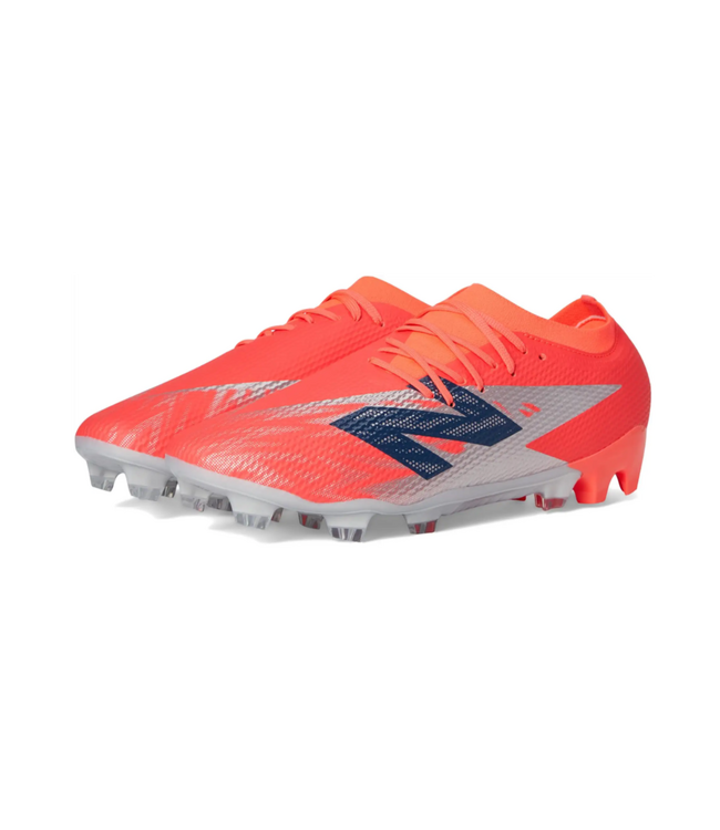 New Balance New Balance Furon Team V8 FG Soccer Shoes - Energy Red/Navy Blue/White