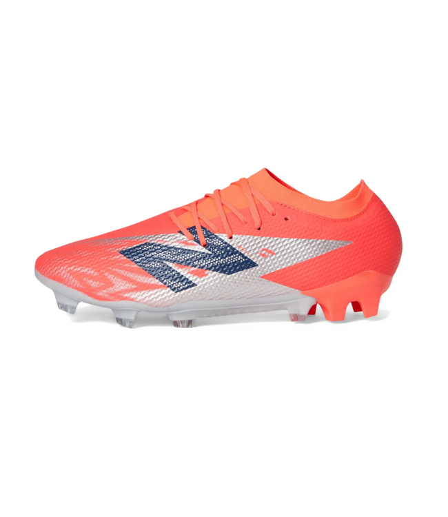 New Balance New Balance Furon Team V8 FG Soccer Shoes - Energy Red/Navy Blue/White