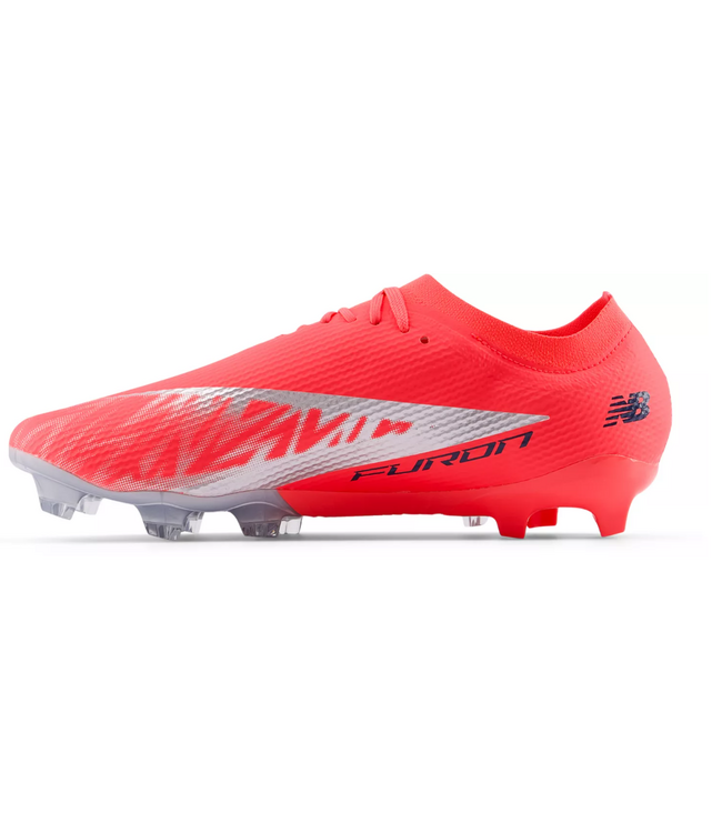 New Balance New Balance Furon Team V8 FG Soccer Shoes - Energy Red/Navy Blue/White