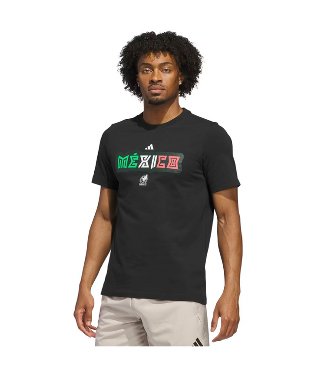 adidas adidas Mexico WC World Cup 2026 Graphic Fan Tee Shirt - Black
