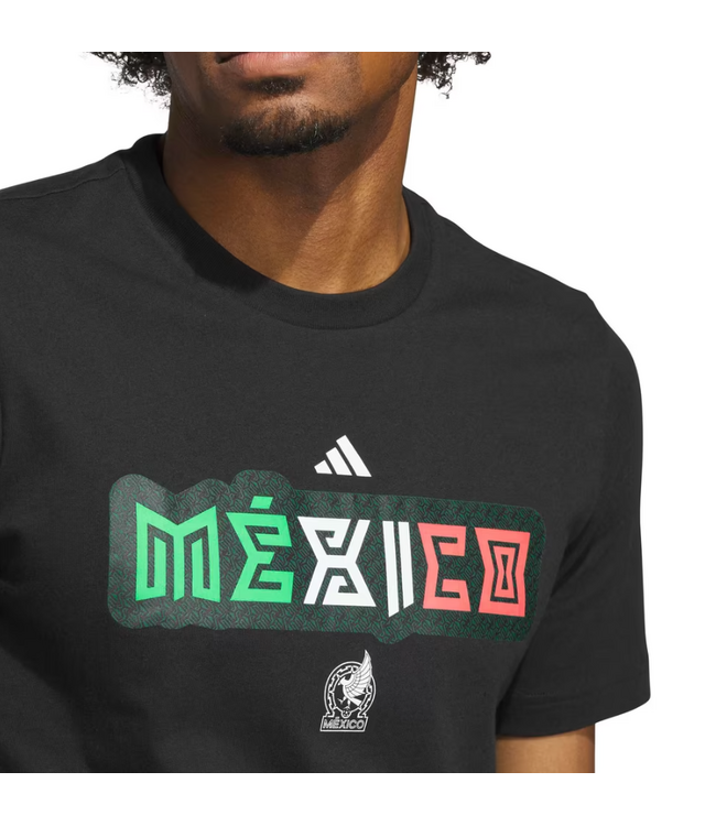 adidas adidas Mexico WC World Cup 2026 Graphic Fan Tee Shirt - Black