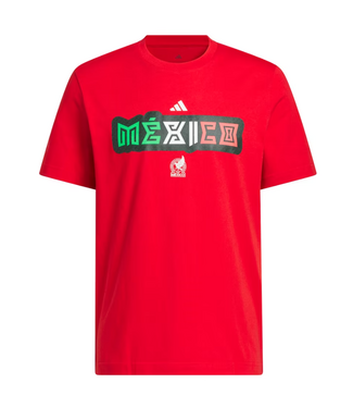 adidas adidas Mexico WC World Cup 2026 Graphic Fan Tee Shirt - Better Scarlet