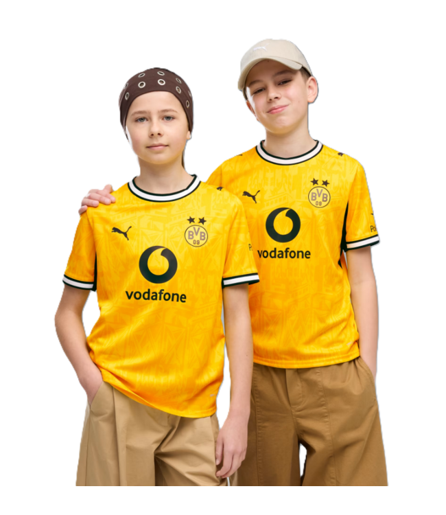 Puma Puma Youth BVB Borussia Dortmund 2026 - 27 Home Soccer Jersey - Yellow/White/Black