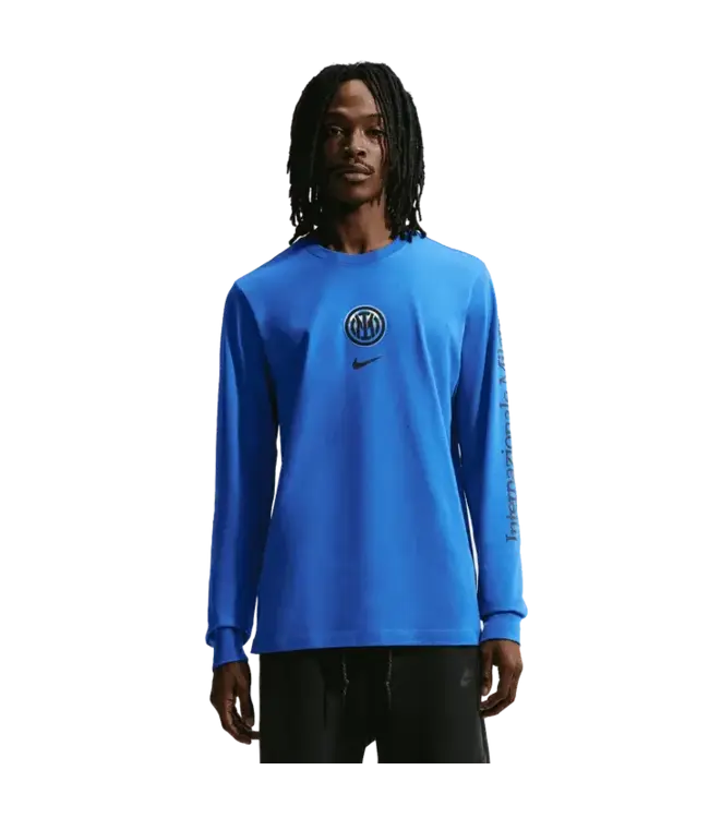 Nike Nike Inter Milan 2026 - 27 Long Sleeve Crewneck Soccer Tee Shirt - Royal Blue