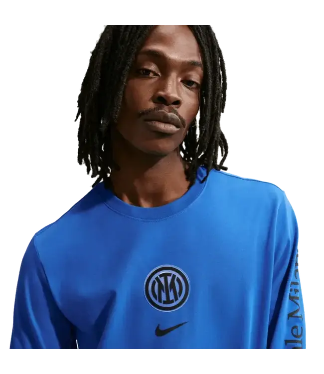 Nike Nike Inter Milan 2026 - 27 Long Sleeve Crewneck Soccer Tee Shirt - Royal Blue