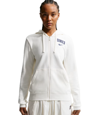 Nike Nike USA United States Womens USWNT Club Fleece Full Zip Hoodie-  Sail/Midnight Navy
