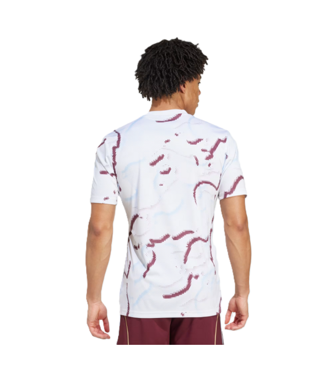 adidas adidas Aston Villa 2025 - 26 Prematch Training Jersey- White