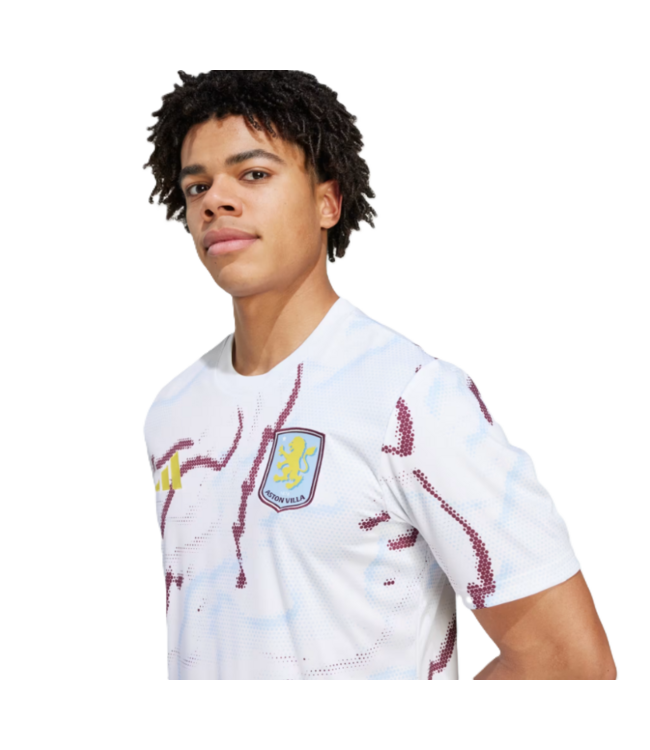 adidas adidas Aston Villa 2025 - 26 Prematch Training Jersey- White
