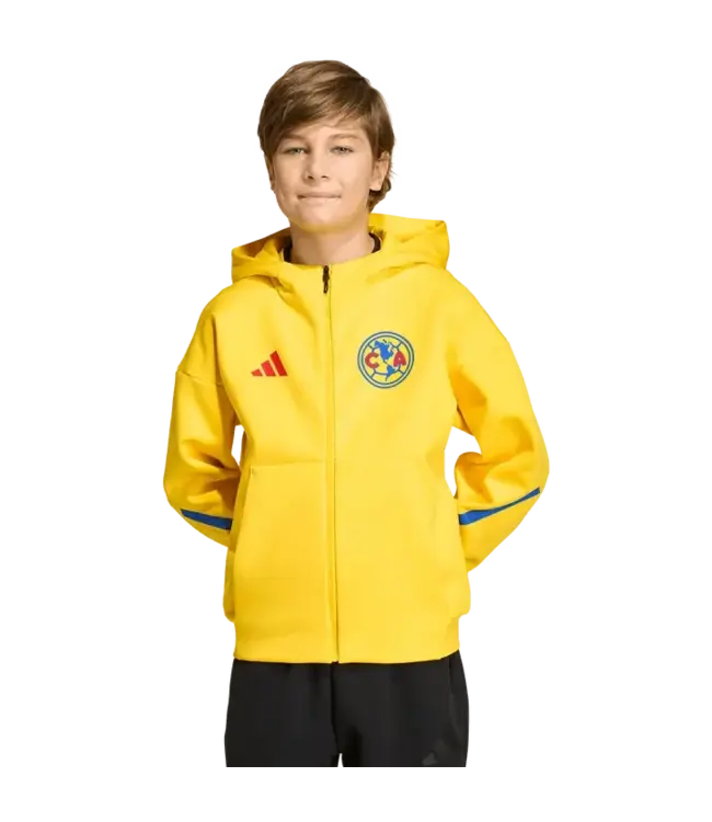 adidas adidas Youth Club America 2025 - 26 ZNE Anthem Jacket - Yellow