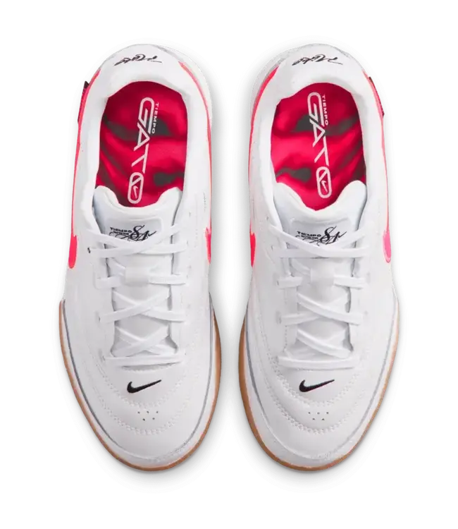 Nike Nike Jr Tiempo Street Gato IC indoor Shoes - White/Pink/Black