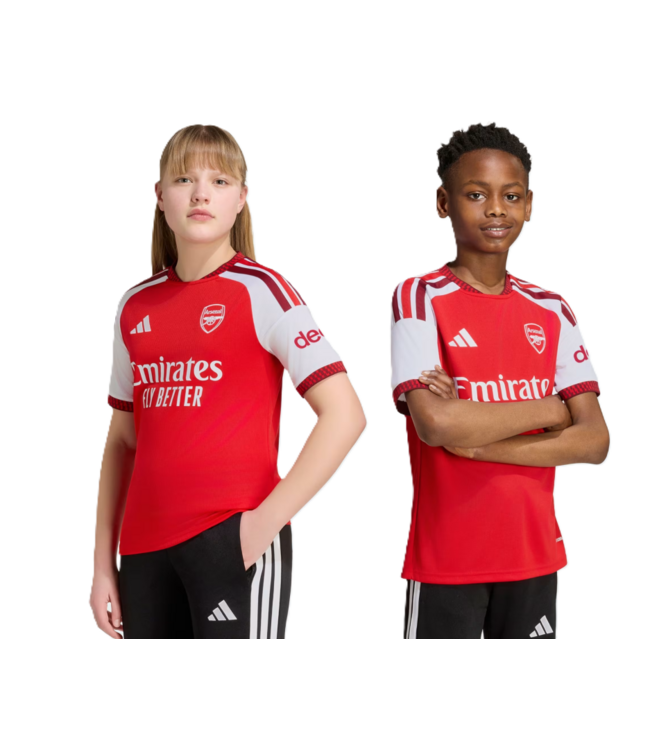 adidas adidas Youth Arsenal 2025 - 26 Home Jersey - Better Scarlet/White