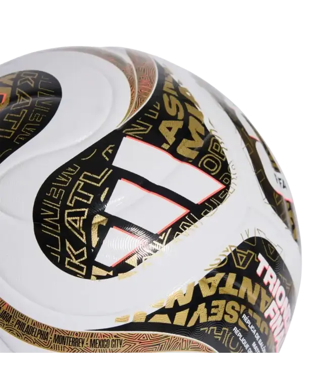 adidas adidas FIFA World Cup 2026 Trionda Finals FIFA Quality League Soccer Ball - White/Black/Gold Metallic