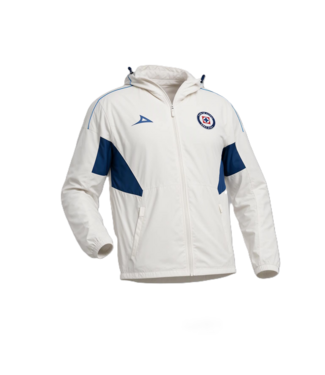 Pirma Pirma Cruz Azul 2026 -27 Full Zip Wind Breaker Jacket - Beige/Navy