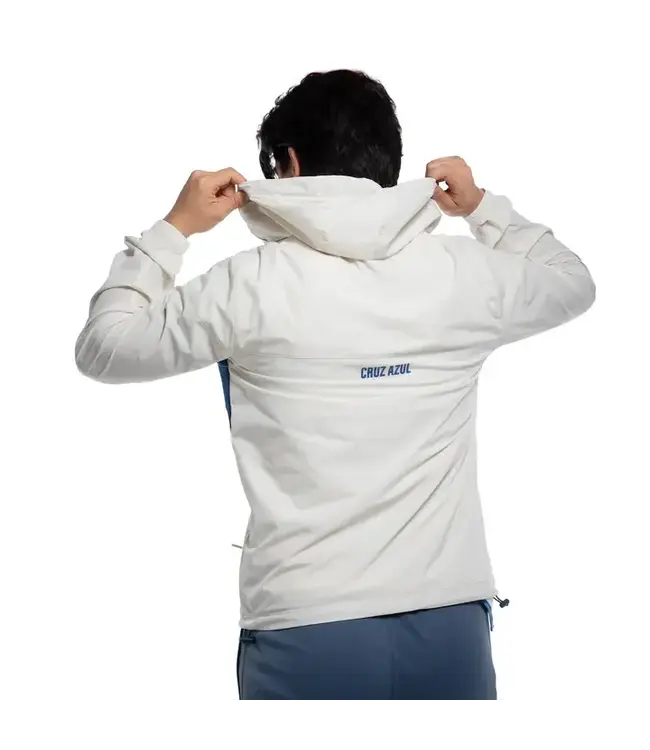 Pirma Pirma Cruz Azul 2026 -27 Full Zip Wind Breaker Jacket - Beige/Navy