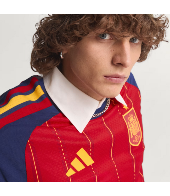 adidas adidas Spain World Cup 2026 Authentic Home Jersey - Vivid Red/Navy Blue