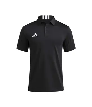 adidas adidas 3 Stripes 2026 Short Sleeve Polo Shirt - Black/White