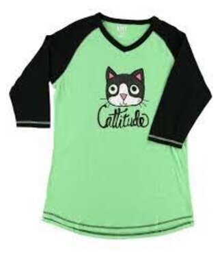 Lazy Ones Cattitude PJ Tall Tee